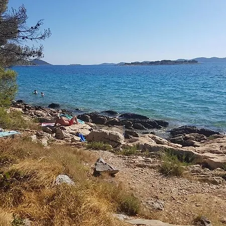 Apartament House In With Sea View, Terrace, Air Conditioning, Wi-fi Pakoštane
