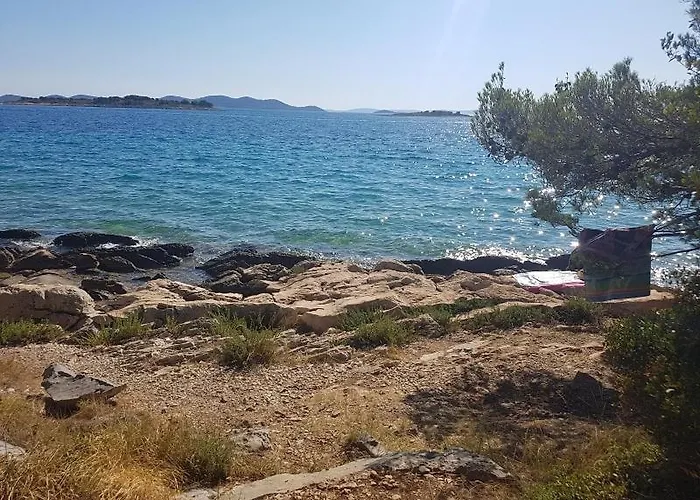 House In With Sea View, Terrace, Air Conditioning, Wi-fi Пакоштане