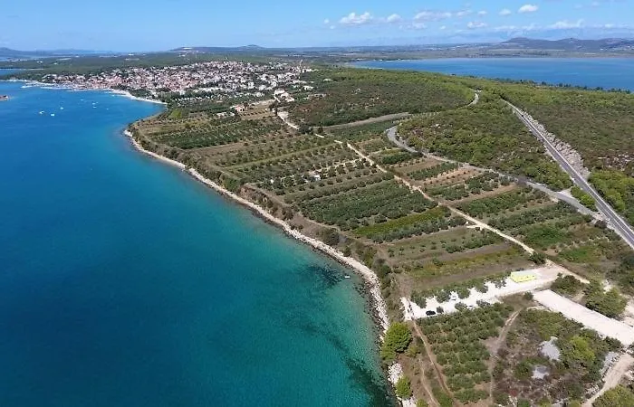 House In With Sea View, Terrace, Air Conditioning, Wi-fi Апартаменты Пакоштане